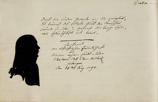 Stammbuch eines unbekannten Sutdenten. - 1795-1804
