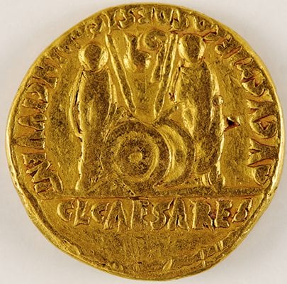 Kaiser Augustus - Aureus. - 2 v. Chr. - 9 n. Chr. (Rückseite)