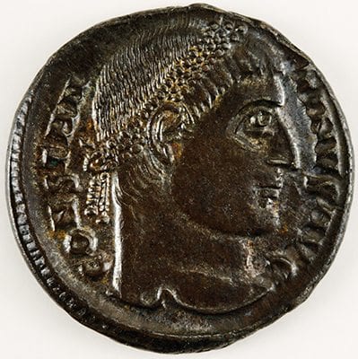 Kaiser Konstantin - Follis. - 328-329 n. Chr. (Vorderseite)