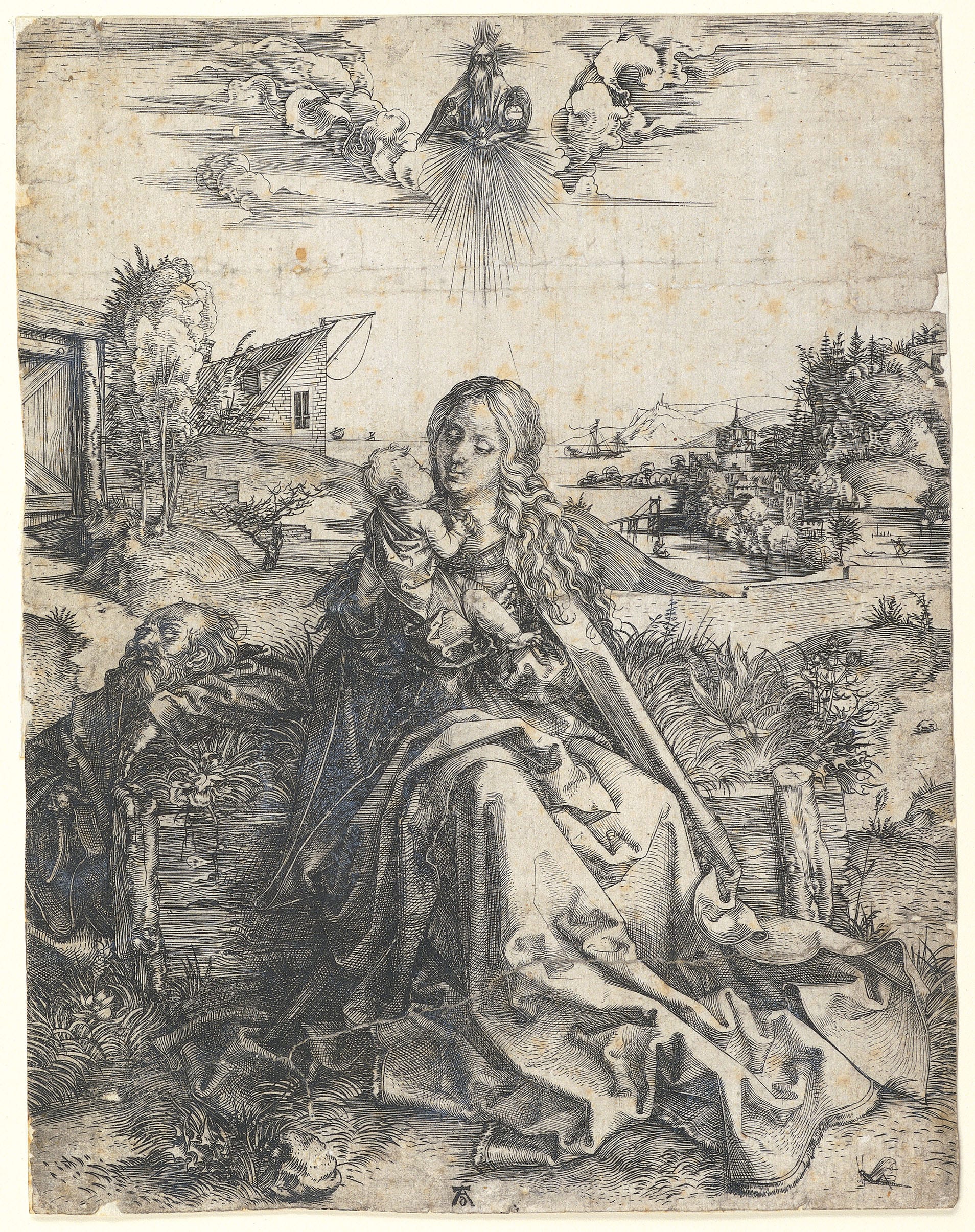 Albrecht Dürer: Die Heilige Familie mit der Heuschrecke - AK 869