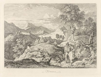 Ludwig Richter: Serpentara, im Hintergrund Olevano