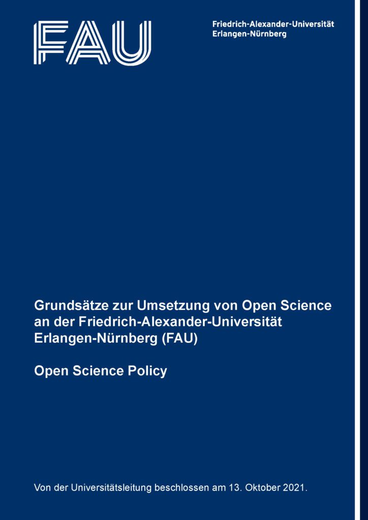 Umschlag zur Open Science Policy