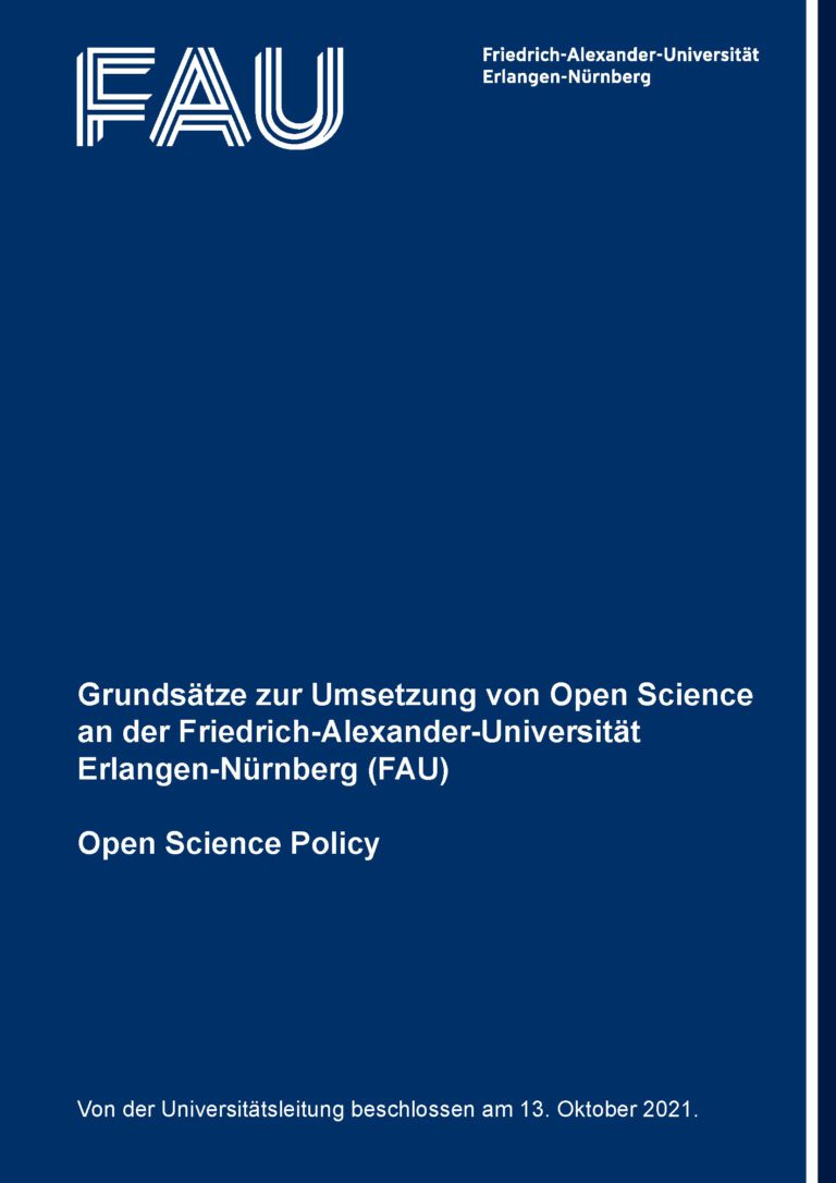 Open Science Policy für die FAU