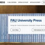 Screenshot Startseite FAU University Press
