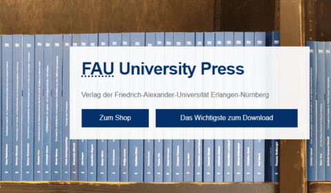 Screenshot Startseite FAU University Press
