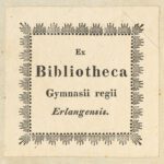Exlibris der historischen Schulbibliothek Gymnasium Fridericianum