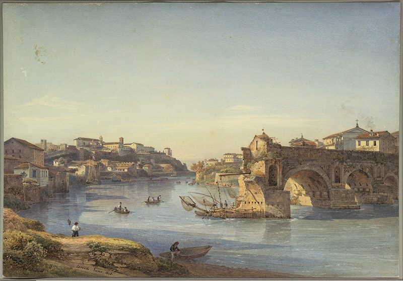 Salomon Corrodi: Ponte Rotto (erbaut 179-174 v. Chr.)